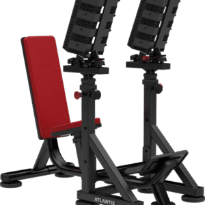 Straight dumbbell bench with pivots