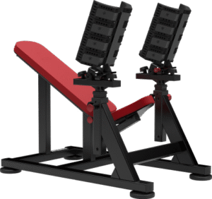 Incline dumbbell bench with pivots