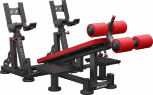 Decline dumbbell bench with pivots