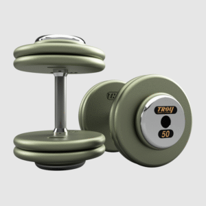 Pro-Style Iron Dumbbell 5-50 Lb Set (5 Lb Increments)