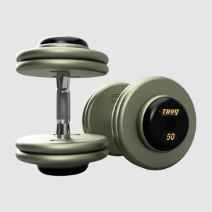 Pro-Style Iron Dumbbell 5-50 Lb Set (5 Lb Increments)