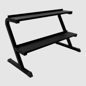Horizontal, 2 Tier Kettlebell Rack. Stores 7 Pairs Of Kettle Bells. (20Lbs-50Lbs)