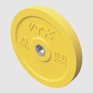 Yellow 25Lb Solid Bumper Plate