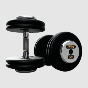 Pro-Style Iron Dumbbell 55-100 Lb Set (5 Lb Increments)