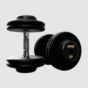 Pro-Style Iron Dumbbell 55-100 Lb Set (5 Lb Increments)