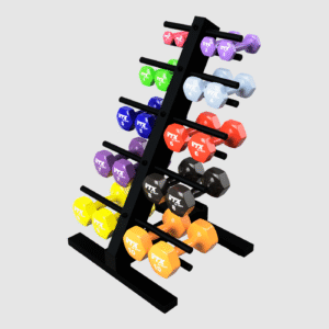 Color Aerobic Db 1-10 W/ Compact Floor Rack