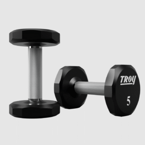 12-Sided Urethane Encased Dumbbell Set - 80-100Lbs.